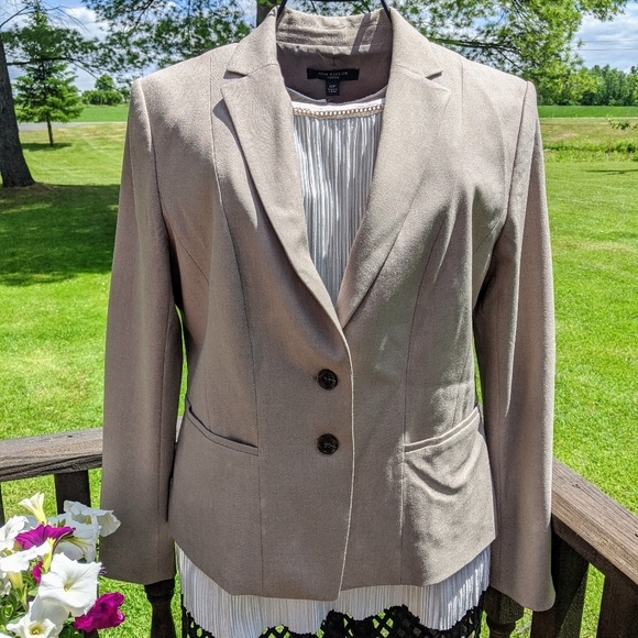 Ann Taylor Jackets & Blazers - 🎉 Ann Taylor 12 petite Stone/taupe